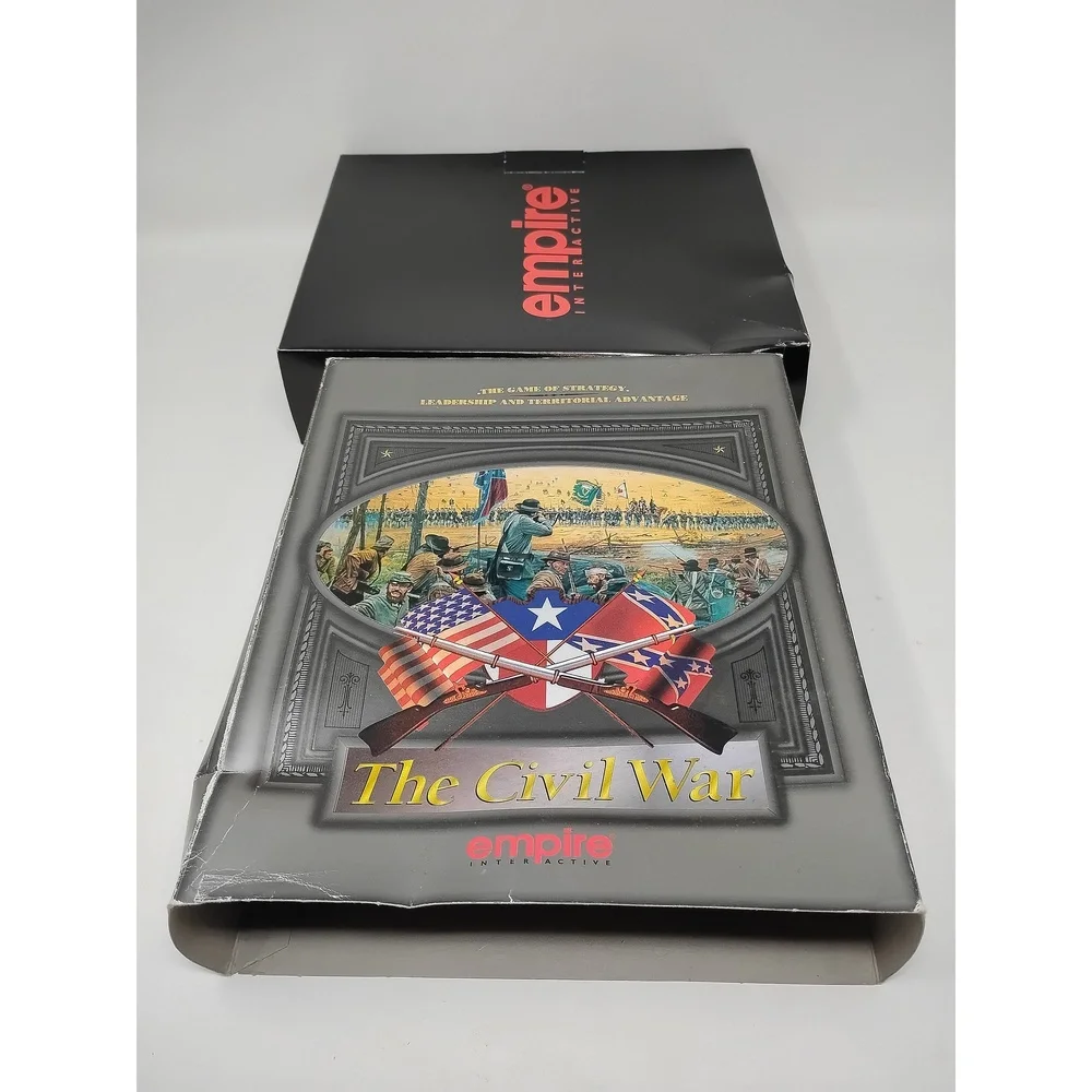 Empire Interactive The Civil War 1995 PC CD-ROM Big Box War Strategy Simulation